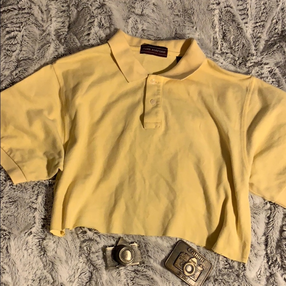 Vintage Cropped Collar Tee